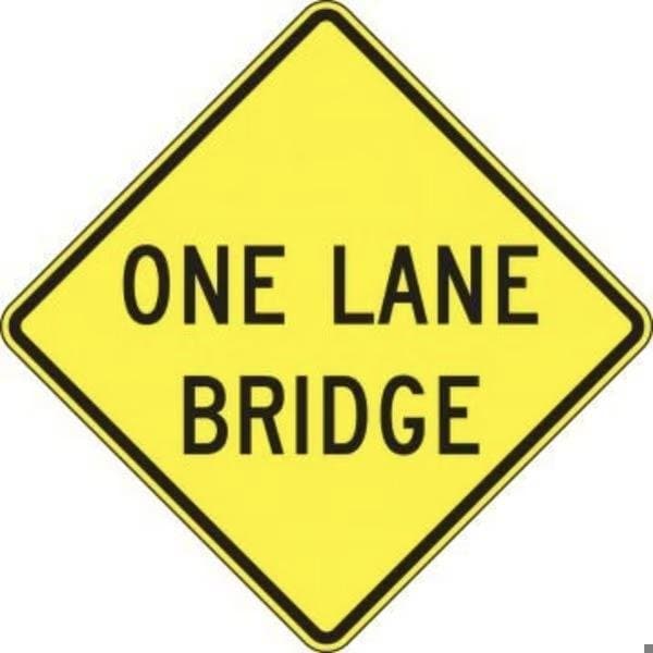 Accuform LANE GUIDANCE SIGN ADDED RIGHT LANE FRW647DP FRW647DP - main